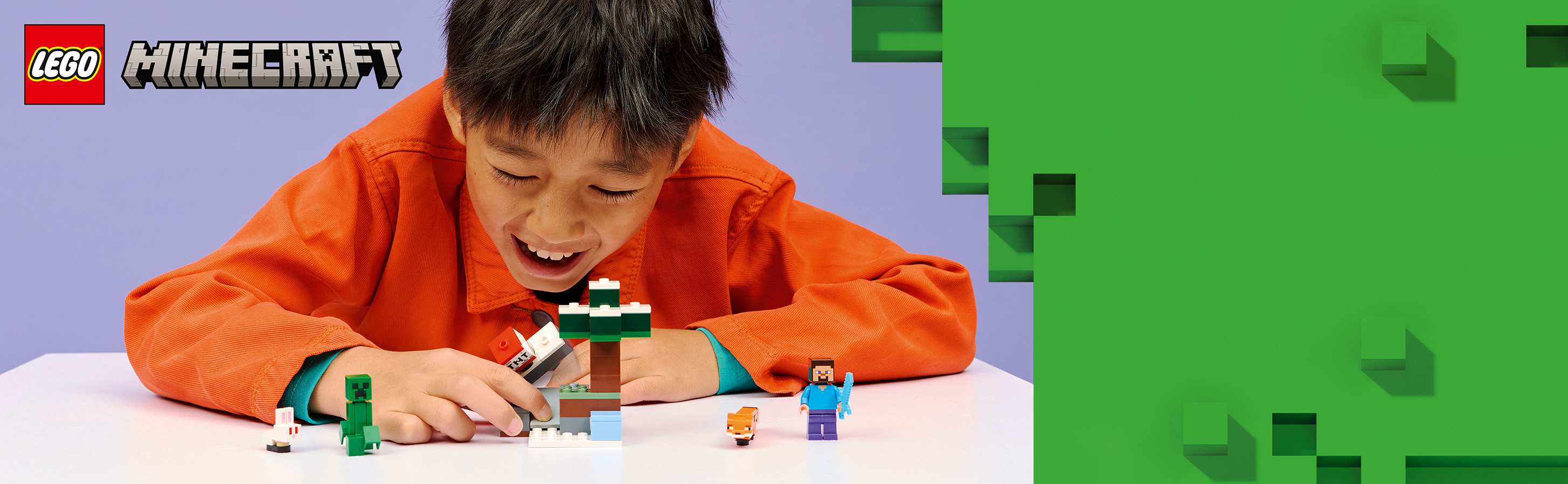 Malá stavebnica LEGO® plná akcie Minecraft®